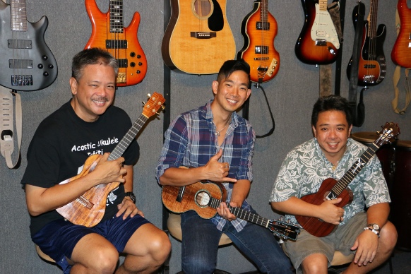 Jake Shimabukuro, Bryan Tolentino and Herb Ohta,Jr. Ukulele Music Hawaii